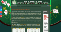 Desktop Screenshot of cubeblackjack.com