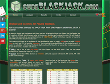 Tablet Screenshot of cubeblackjack.com